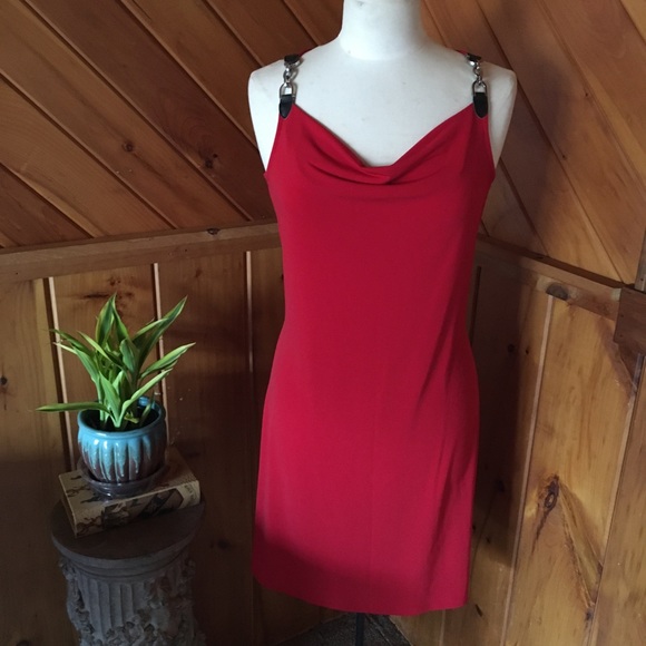 NWT MICHAEL KORS RED DRESS - Picture 1 of 4